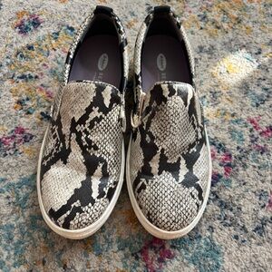 Dr. Scholl's Womens No Bad Days Sneaker, Black/White Snake 9